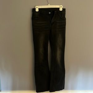 Tight black flare pants